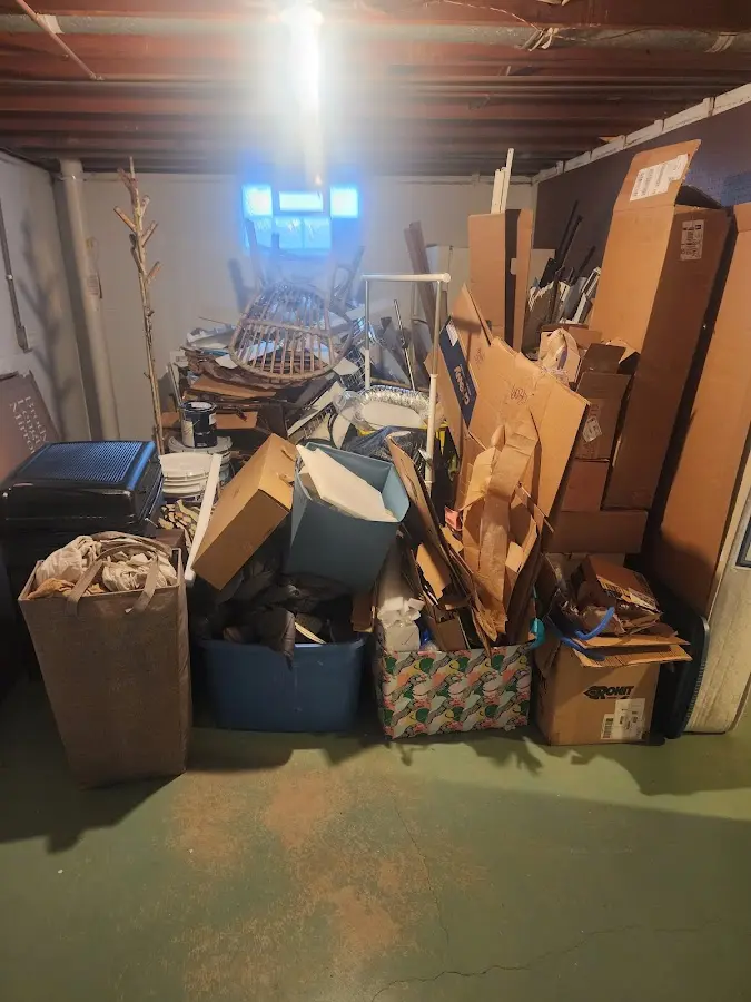 Roll-off dumpster container at job site for 6 Yard Dumpster Rental in Alamo